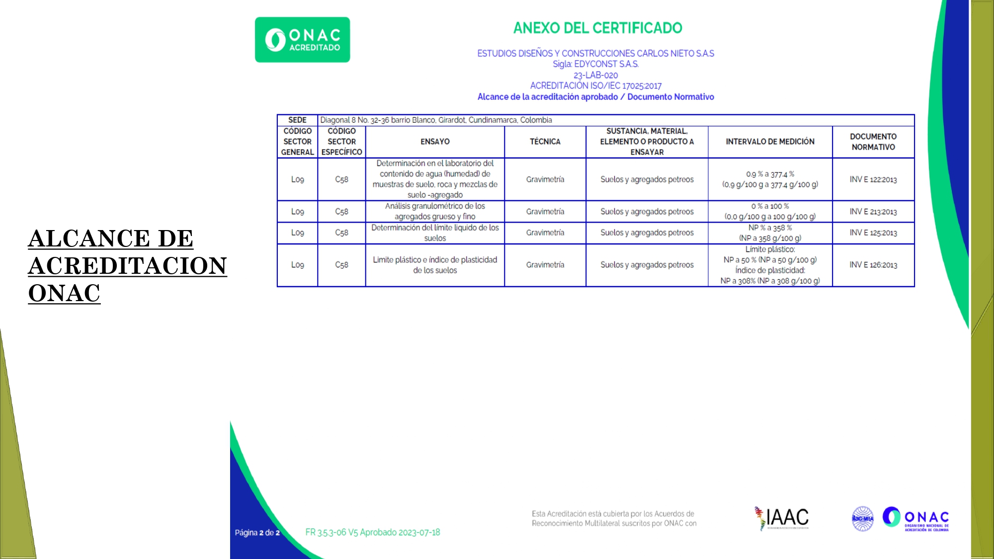 First slide